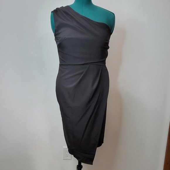 None Dresses & Skirts - NWOT One-Shoulder Little Black Pencil Dress